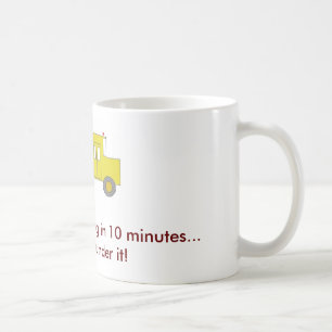 Under the bus coffee mug