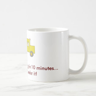 Under the bus coffee mug