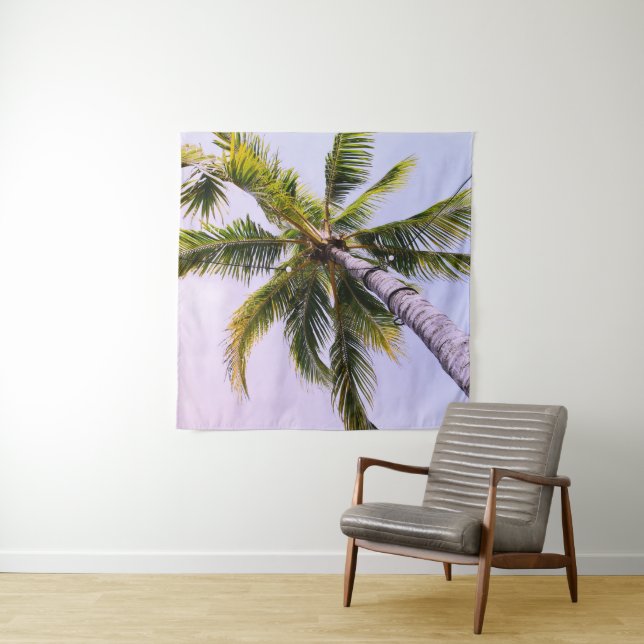 Under the Caribbean Palm Tree 1 Tapestry (In Situ)