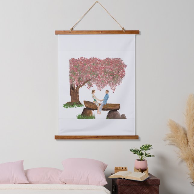 Under the Cherry Tree Hanging Tapestry (Bedroom)