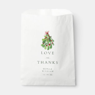 Under the Christmas Mistletoe Wedding Favour Bags