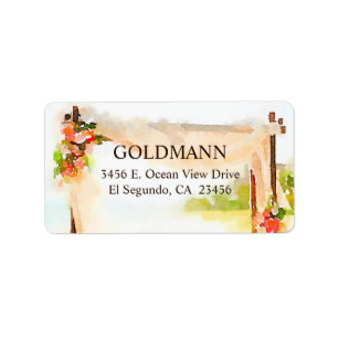 Under the Chuppah Return Address Label