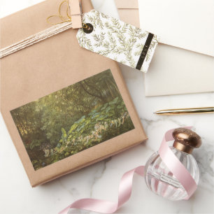 Under the Dock Leaves by Richard Doyle, Fairy Art Rectangular Sticker