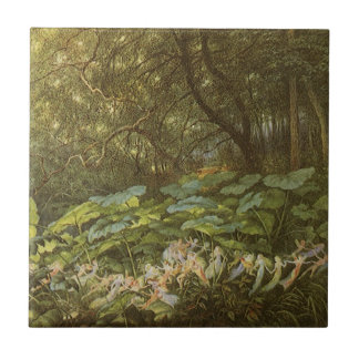 Under the Dock Leaves by Richard Doyle, Fairy Art Tile