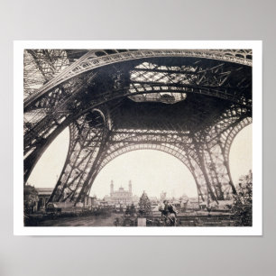 Under the Eiffel Tower, before ascending, from 'L' Poster