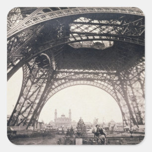 Under the Eiffel Tower, before ascending, from 'L' Square Sticker