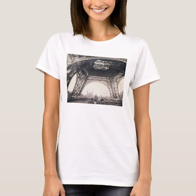 Under the Eiffel Tower, before ascending, from 'L' T-Shirt (Front)