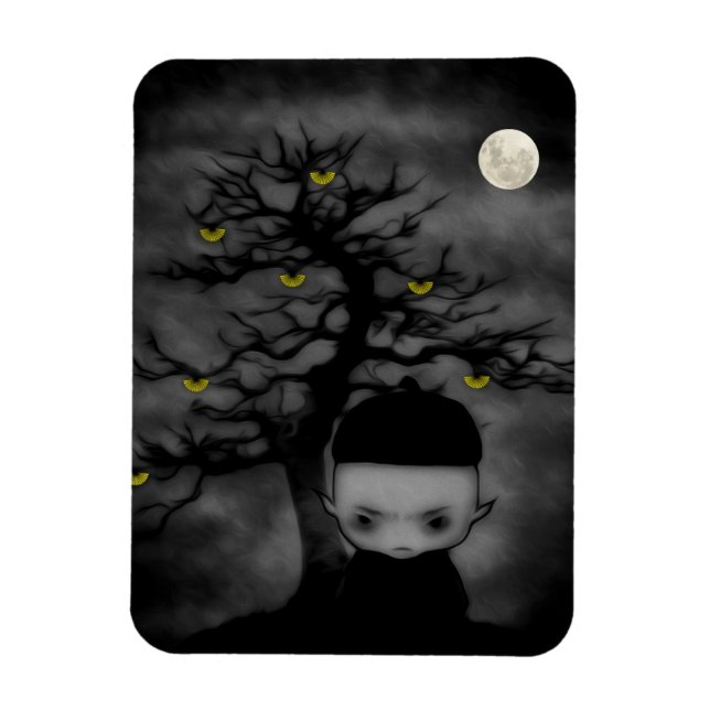 Under the Fan Tree Magnet (Vertical)