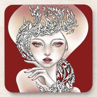 Under the glass Goddess of the red light Coaster