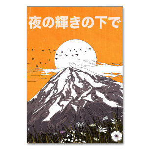 under the glow of the evening table number