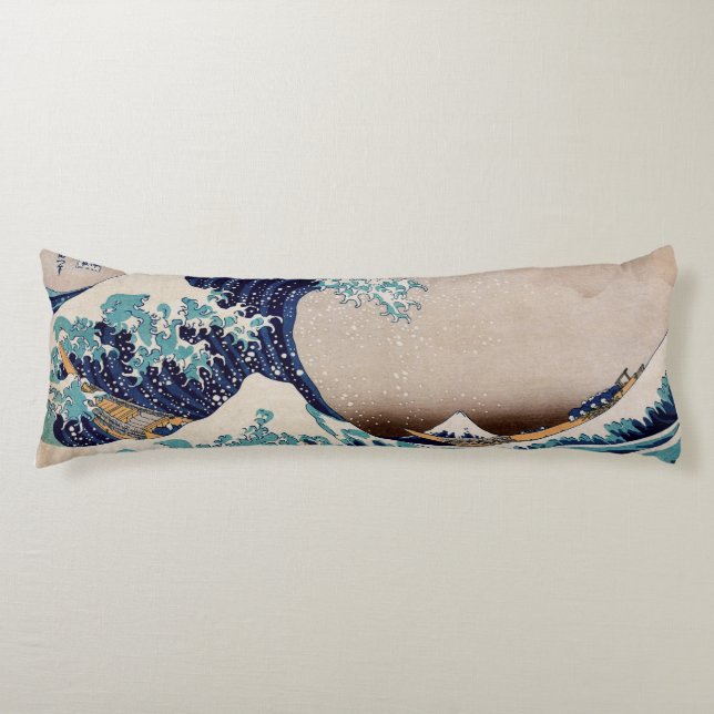 Under the Great Wave off Kanagawa Body Cushion (Front)