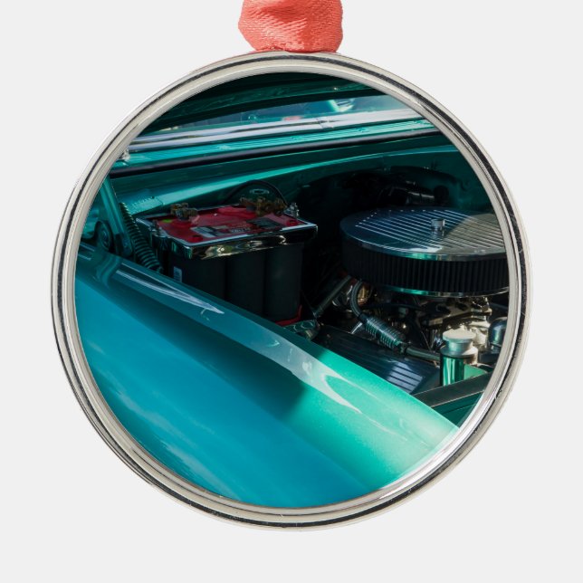 Under The Hood Metal Tree Decoration (Front)