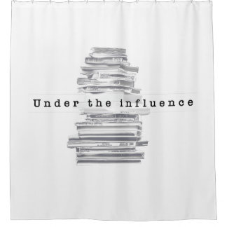 Under the influence shower curtain