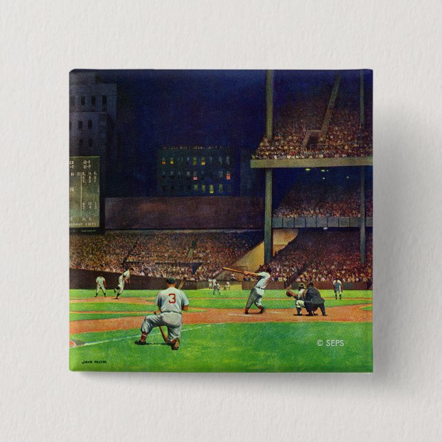 Under The Lights by John Falter 15 Cm Square Badge (Front)
