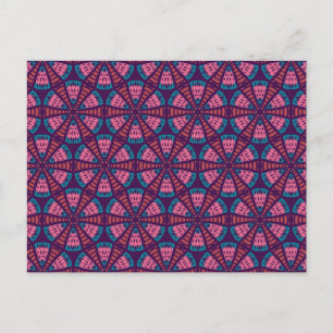 Under the Microscope - Abstract Geometric Strange Postcard