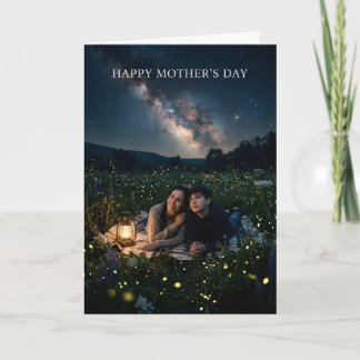 "Under The Milky Way — Mum & Son, Mother's Day Card