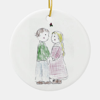Under_the_Mistletoe Ceramic Tree Decoration
