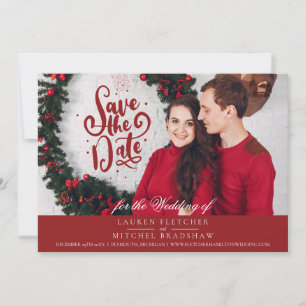 Under the Mistletoe Christmas Wedding Save The Date