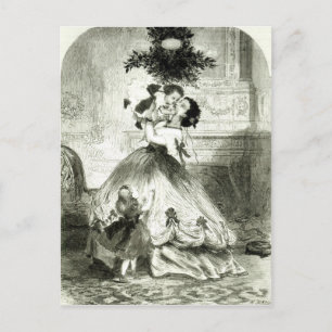 Under the Mistletoe' Postcard