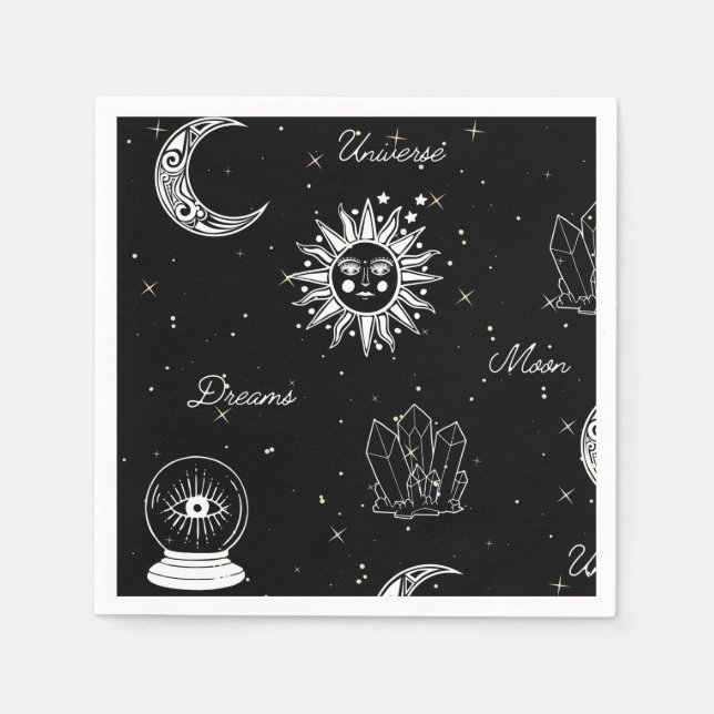 Under the Moon Celestial Napkins (Front)