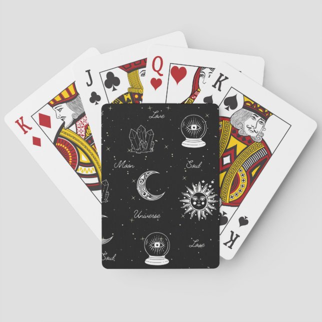 Under the Moon Celestial Playing Cards (Back)