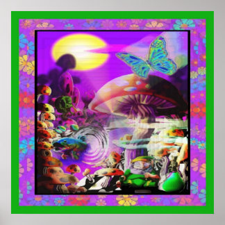 Under the Mushroom Poster