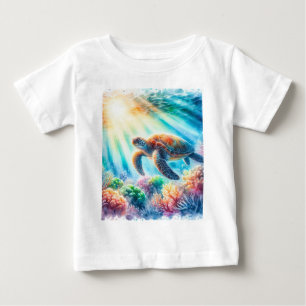 under the ocean sea turtle baby T-Shirt