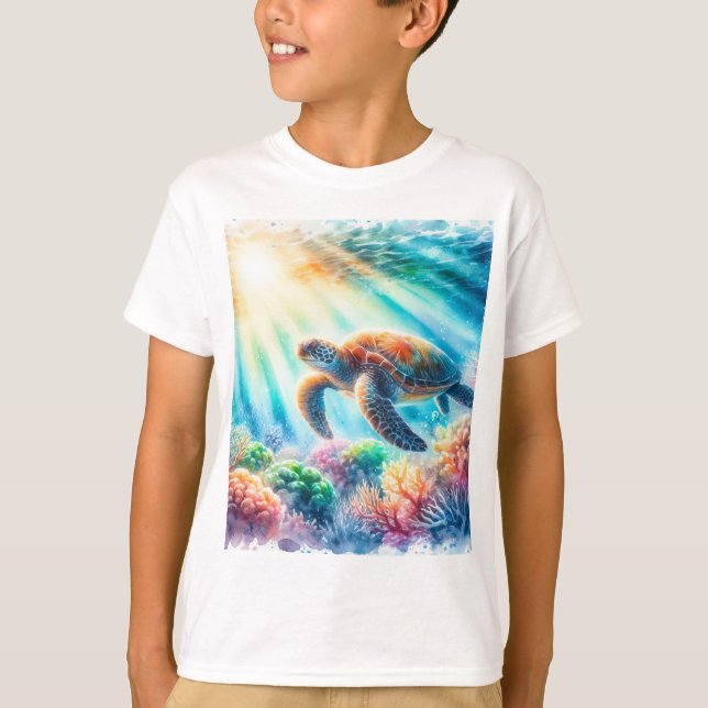 under the ocean sea turtle T-Shirt (Front)