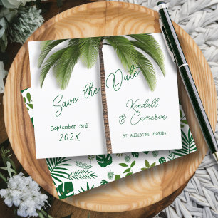 Under the Palm Tree Budget Save the Dates Flyer