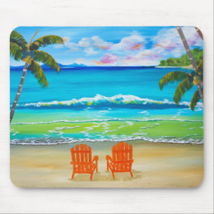 Under The Palm Trees Mouse Mat