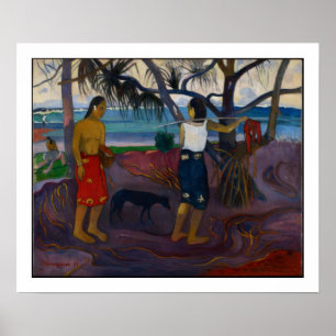 Under the Pandanus, 1891 (oil on canvas) Poster