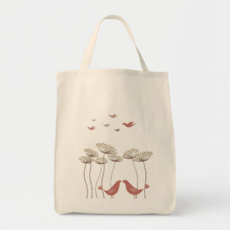 Under The Queen Anne's Lace Grocery Tote Bag
