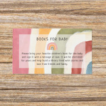 Under the Rainbow Book for Baby Boho Baby Shower