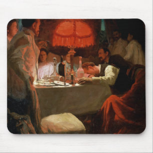Under the Red Light, c.1910 Mouse Mat
