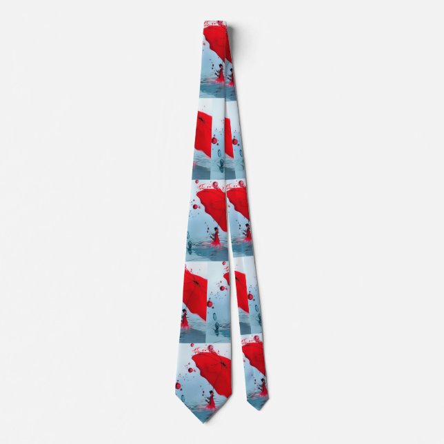 Under the red umbrella tie (Front)