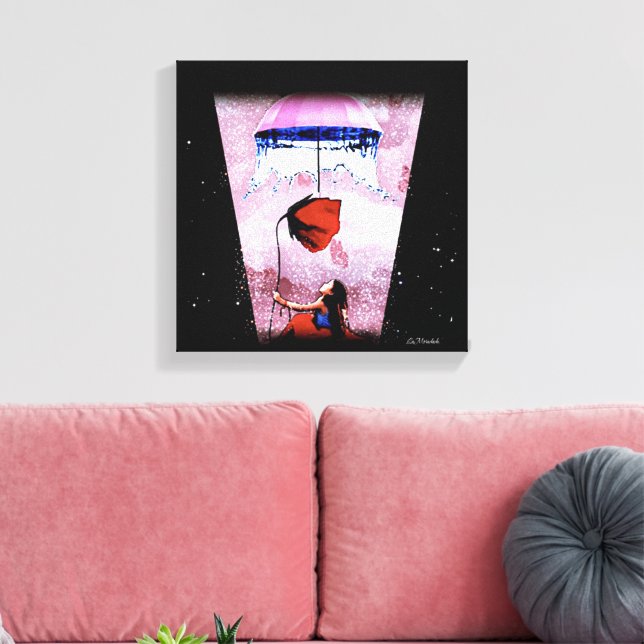 Under the Refuge of the Universe Canvas Print (Insitu(LivingRoom))
