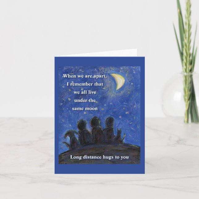 Under the Same Moon Art Note Card (Front)