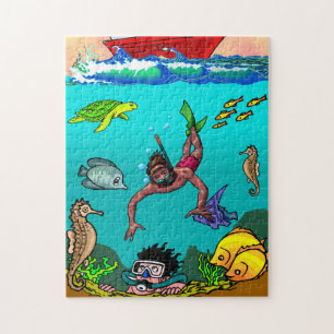 Under The Sea, 11" x 14", 252 pieces Jigsaw Puzzle