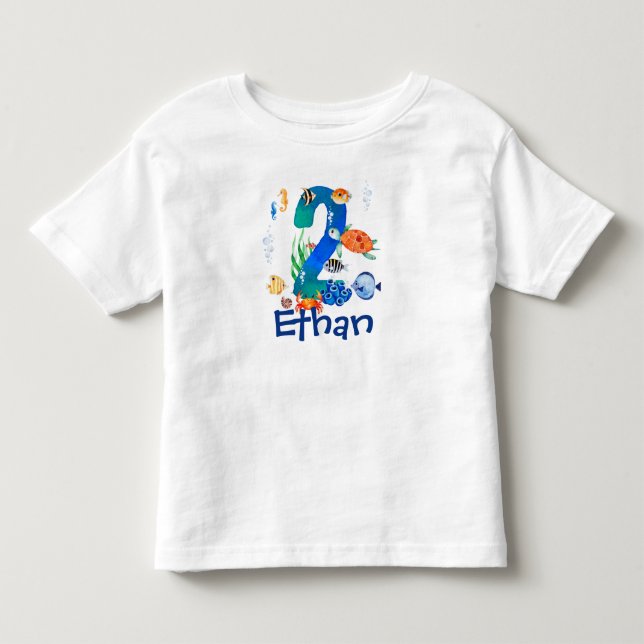 Under the Sea 2nd Birthday Shirt (Front)