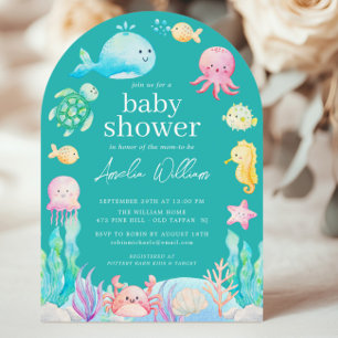 Under The Sea Adventure Baby Shower Invitation