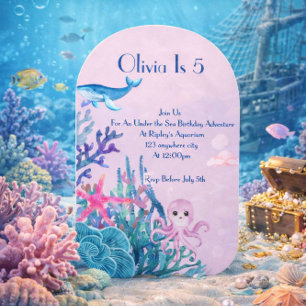 UNDER THE SEA ADVENTURE BIRTHDAY CARD