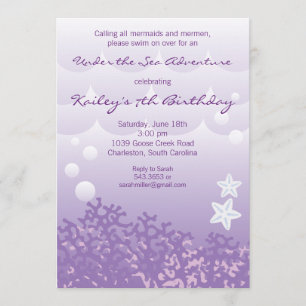 Under the Sea Adventure Birthday Party Invitation