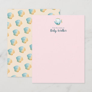 Under The Sea Animals Colourful Baby Shower Card