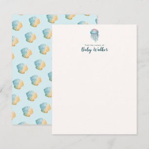 Under The Sea Animals Colourful Baby Shower Card