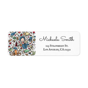 Under The Sea Animals Mermaid Return Address