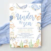 Under the sea animals ocean Baby Shower