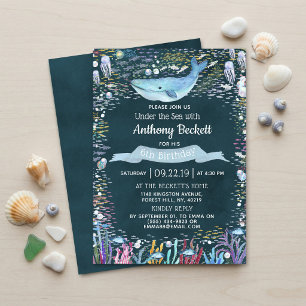 Under The Sea Any Age Birthday Invitations