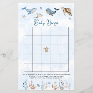 Under the sea Baby Bingo Game