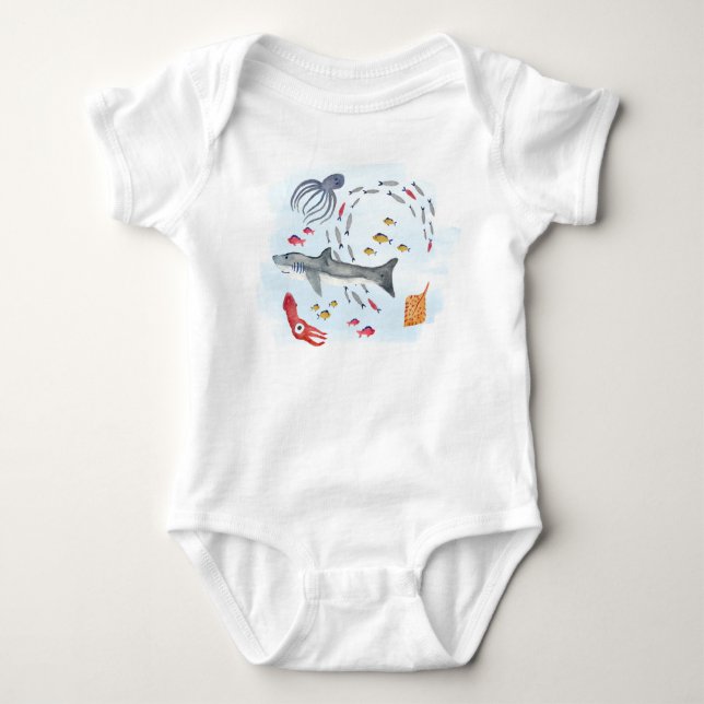Under the Sea Baby Bodysuit (Front)