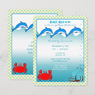 Under the Sea Baby Boy Shower Announcement